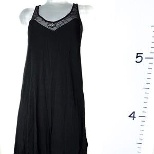 Nicole Miller‎ New York Black Lace Nightgown Lingerie Small